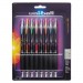 Uni-Ball 40110 Signo Gel 207 Roller Ball Retractable Gel Pen, Assorted Ink, Medium, 8/Set SAN40110