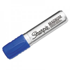 Sharpie 44003 Magnum Oversized Permanent Marker, Chisel Tip, Blue SAN44003