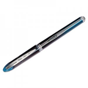 Uni-Ball 69020 VISION ELITE Roller Ball Stick Waterproof Pen, Blue/Black Ink, Super Fine SAN69020