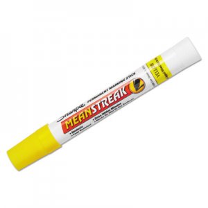 Sharpie 85005 Mean Streak Marking Stick, Broad Tip, Yellow SAN85005