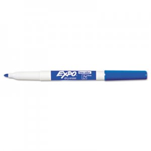 EXPO 86003 Low Odor Dry Erase Marker, Fine Point, Blue, Dozen SAN86003
