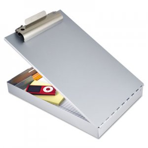 Saunders 11017 Redi-Rite Aluminum Storage Clipboard, 1" Capacity, Holds 8-1/2w x 12h, Silver SAU11017
