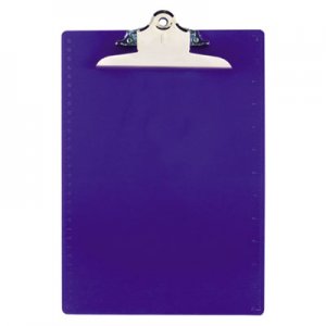 Saunders 21602 Recycled Plastic Clipboards, 1" Capacity, Holds 8 1/2w x 12h, Blue SAU21602