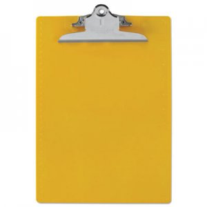 Saunders SAU21605 Recycled Plastic Clipboard w/Ruler Edge, 1" Clip Cap, 8 1/2 x 12 Sheets, Yellow