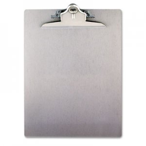 Saunders 22517 Aluminum Clipboard w/High-Capacity Clip, 1" Capacity, Holds 8 1/2 x 12, Silver SAU22517