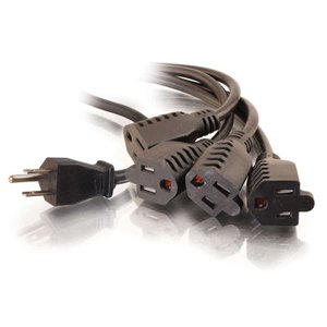C2G 29806 1-to-4 Power Splitter Cable
