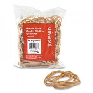 Universal UNV00433 Rubber Bands, Size 33, 0.04" Gauge, Beige, 4 oz Box, 160/Pack