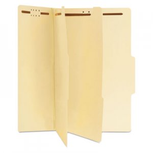 Universal UNV10310 Six-Section Classification Folders, 2 Dividers, Legal Size, Manila, 15/Box