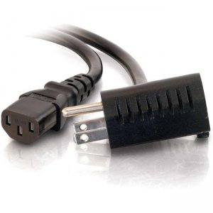C2G 30536 6ft 16 AWG Universal Power Cord with Extra Outlet
