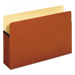 Universal UNV15161 Redrope Expanding File Pockets, 3.5" Expansion, Legal Size, Redrope, 25/Box