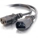 C2G 03140 1ft 18 AWG Computer Power Extension Cord (IEC320C14 to IEC320C13)