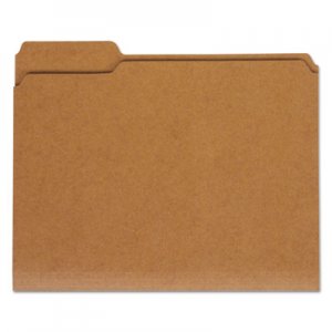 Universal UNV16133 Reinforced Kraft Top Tab File Folders, 1/3-Cut Tabs, Letter Size, Kraft, 100/Box