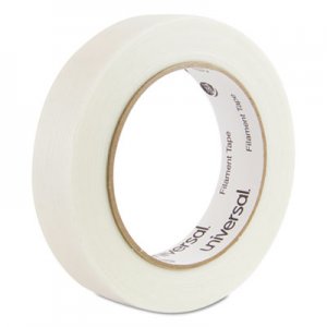Universal UNV30024 120# Utility Grade Filament Tape, 3" Core, 24 mm x 54.8 m, Clear