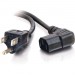 C2G 03152 6ft 18 AWG Universal Right Angle Power Cord (NEMA 5-15P to IEC320C13R)
