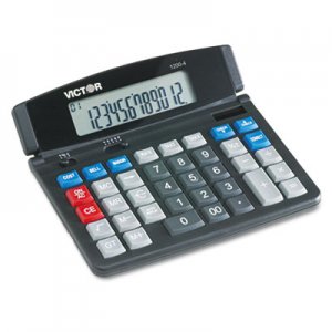 Victor VCT12004 1200-4 Business Desktop Calculator, 12-Digit LCD 1200-4