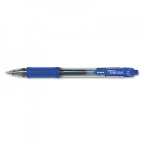 Zebra 46620 Sarasa Retractable Gel Pen, Blue Ink, Bold, Dozen ZEB46620