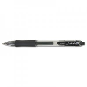 Zebra 46810 Sarasa Retractable Gel Pen, Black Ink, Medium, Dozen ZEB46810