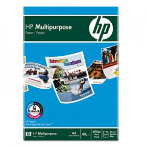 HP HEW112000CT Multipurpose Paper, White, 96 Bright, 20 lb, Letter, 5000 Sheets/Carton 112000-CT