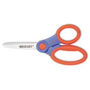 Westcott 14596 Soft Handle Kids Scissors with Antimicrobial Protection, 5" Blunt ACM14596