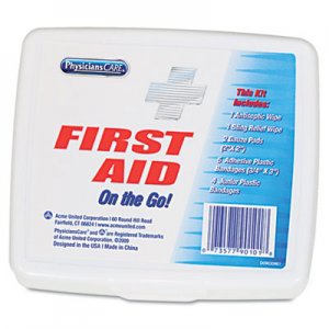 PhysiciansCare by First Aid Only 90101 First Aid On the Go Kit, Mini, 13 Pieces/Kit ACM90101