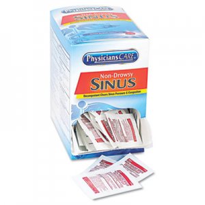 PhysiciansCare 90087 Sinus Decongestant Congestion Medication, 10mg, One Tablet/Pack, 50 Packs/Box ACM90087