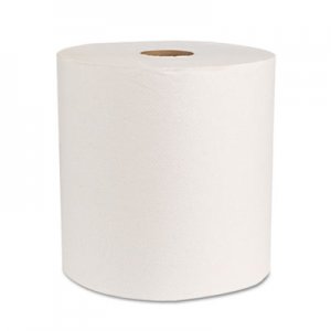 Boardwalk BWK17GREEN Green Universal Roll Towels, Natural White, 8"x800ft, 6 Rolls/Carton