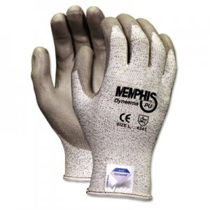 Memphis 9672L Memphis Dyneema Polyurethane Gloves, Large, White/Gray, Pair CRW9672L