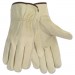 Memphis 3215L Economy Leather Driver Gloves, Large, Beige, Pair CRW3215L