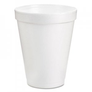Dart DCC8J8BG Drink Foam Cups, 8oz, White, 25/Pack