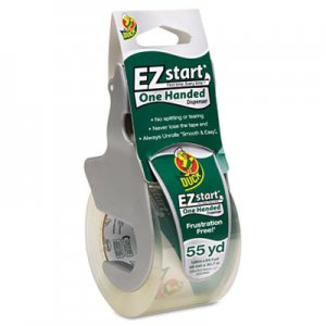 Duck 1259457 E-Z Start Premium Packaging Tape w/Dispenser, 1.88" x 55.5yds DUC1259457