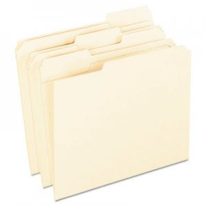 Pendaflex PFXR75213 Reinforced Top Tab File Folders, 11 point Kraft, 1/3 Cut, Letter, 100/Box R7521/3