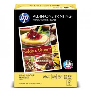 HP HEW207000 All-In-One Printing Paper, 97 Bright, 22lb, Letter, White, 500 Sheets/Ream 20700-0