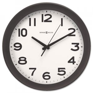 Howard Miller MIL625485 Kenwick Wall Clock, 13-1/2", Black 625-485