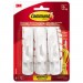 Command MMM170016ES General Purpose Hooks, Medium, 3lb Cap, White, 6 Hooks & 12 Strips/Pack