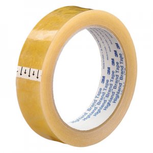 Highland MMM591012592 Transparent Tape, 3" Core, 1" x 72 yds, Clear