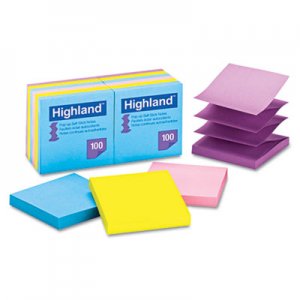 Highland MMM6549PUB Self-Stick Notes, 3 x 3, 100 Sheets 6549-PUB