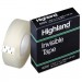 Highland 6200341296 Invisible Permanent Mending Tape, 3/4" x 1296", 1" Core, Clear MMM6200341296