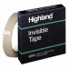 Highland MMM6200342592 Invisible Permanent Mending Tape, 3/4" x 2592", 3" Core, Clear 6200-3/42592