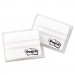 Post-it Tabs MMM686F50WH File Tabs, 2 x 1 1/2, Lined, White, 50/Pack 686F-50WH