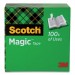 Scotch MMM810342592 Magic Tape Refill, 3" Core, 0.75" x 72 yds, Clear
