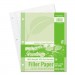 Pacon 3202 Ecology Filler Paper, 8-1/2 x 11, College Ruled, 3-Hole Punch, WE, 150 Sheets/PK PAC3202