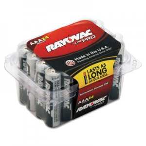 Rayovac ALAAA24PPJ Ultra Pro Alkaline Batteries, AAA, 24/Pack RAYALAAA24PPJ