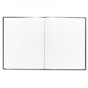 Blueline A1081 Large Executive Notebook w/Cover, 10 3/4 x 8 1/2, Letter, Black Cover, 75 Sheets REDA1081