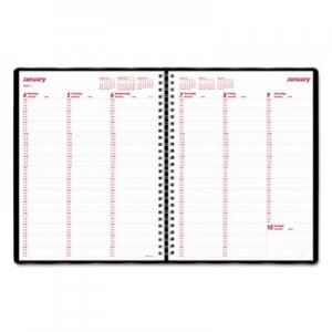Brownline REDCB950BLK Essential Collection Weekly Appointment Book, 11 x 8-1/2, Black, 2016 CB950-BLK