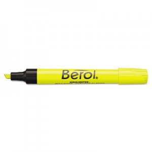 Berol 64324 4009 Highlighter, Chisel Tip, Fluorescent Yellow, Dozen SAN64324