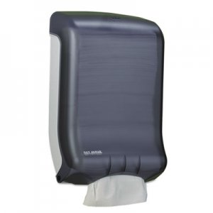 San Jamar SJMT1700TBK Ultrafold Multifold/C-Fold Towel Dispenser, Classic, 11.75 x 6.25 x 18, Black Pearl