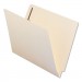 Universal UNV13110 Reinforced End Tab File Folders with One Fastener, Straight Tab, Letter Size, Manila, 50/Box