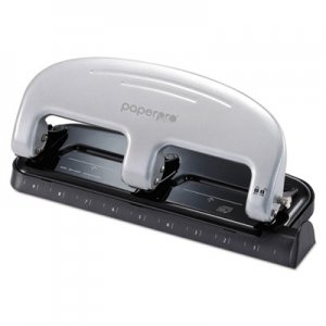 PaperPro 2220 inPRESS Three-Hole Punch, 20-Sheet Capacity, Black/Silver ACI2220