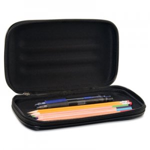 Innovative Storage Designs 67000 Large Soft-Sided Pencil Case, Fabric with Zipper Closure, Black AVT67000