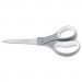 Fiskars FSK01004761J Contoured Performance Scissors, 8" Long, 3.13" Cut Length, Gray Straight Handle